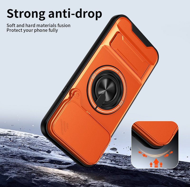 Luxury Slide Camera Lens Case Protective Cover for Infinix Note 60 Pro 5G (6.78" inch) Magnetic Kickstand Phone Case