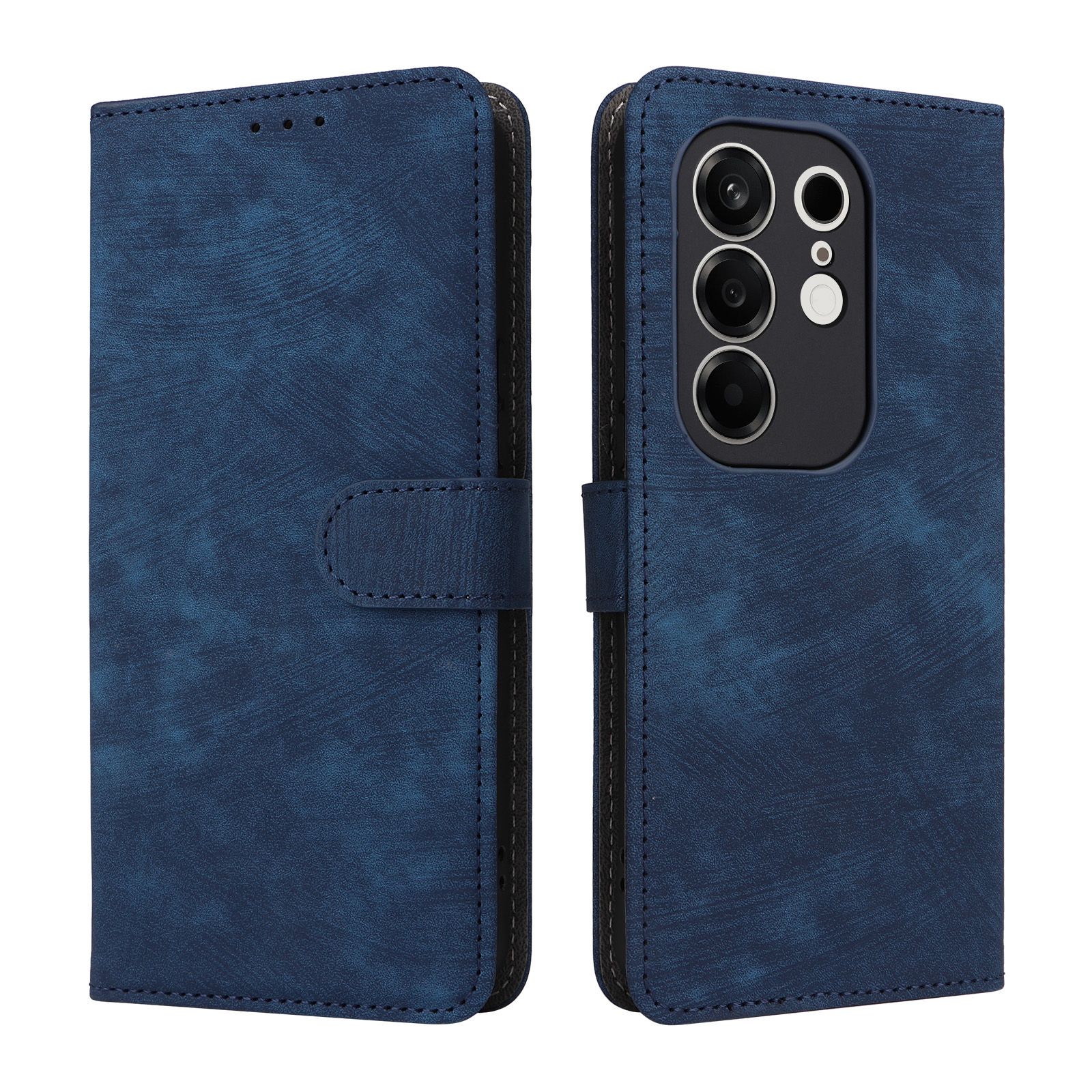 Leather Flip Cover For Tecno Camon 50 Pro 6.78'' Case [RFID Blocking] Wallet Cover With Hand Strap
