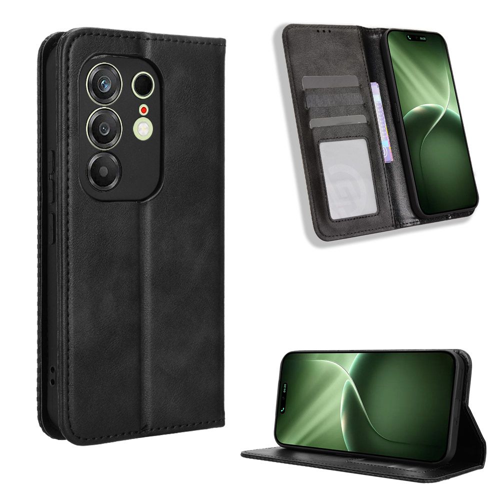 Leather Flip Cover For Tecno Camon 50 Pro Leather Case Magnetic Buckle Shockproof Wallet Covers