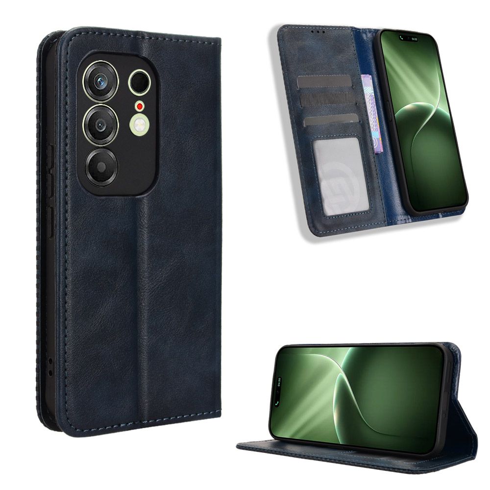 Leather Flip Cover For Tecno Camon 50 Pro Leather Case Magnetic Buckle Shockproof Wallet Covers
