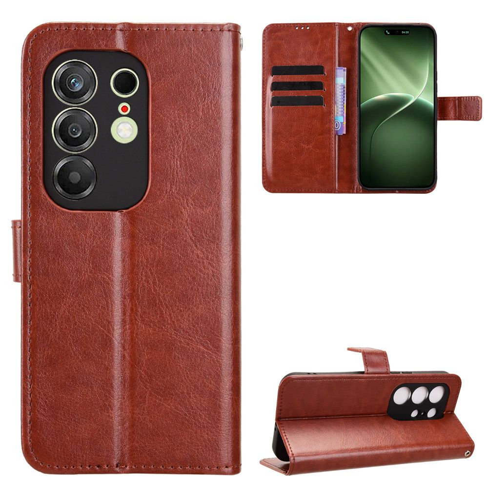 Leather Flip Cover For Tecno Camon 50 Pro Leather Case Magnetic Buckle Shockproof Wallet Covers