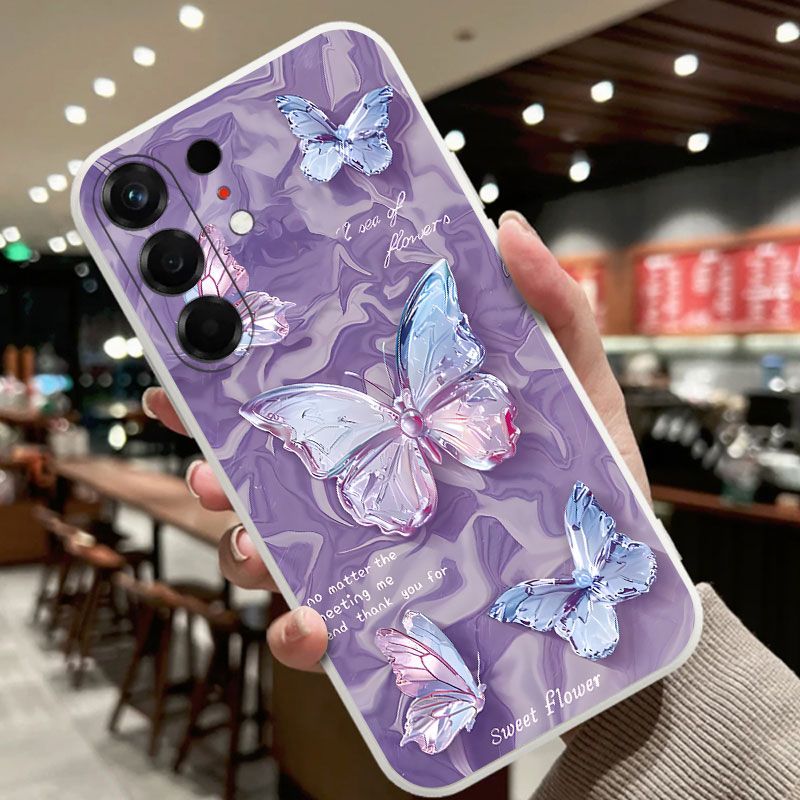 Phone Case For Tecno Camon 50 Pro 4G Butterfly temperament painted retro water ripple mobile phone case