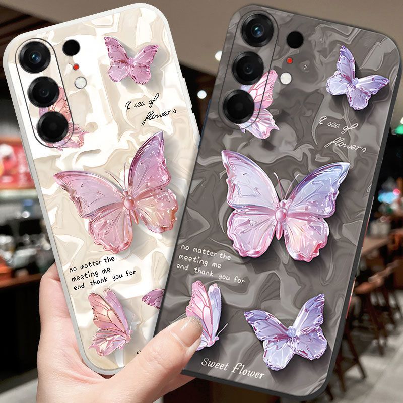 Phone Case For Tecno Camon 50 Pro 4G Butterfly temperament painted retro water ripple mobile phone case