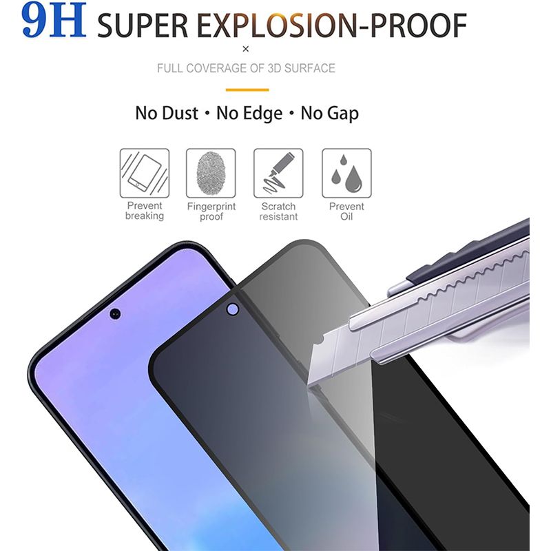2 Pack Privacy Screen Protector for Samsung Galaxy A57 A37 S26 Plus S25 FE A56 A36 A26 A16 [Anti-Spy Tempered Glass] Anti-Scratch, Bubble-Free