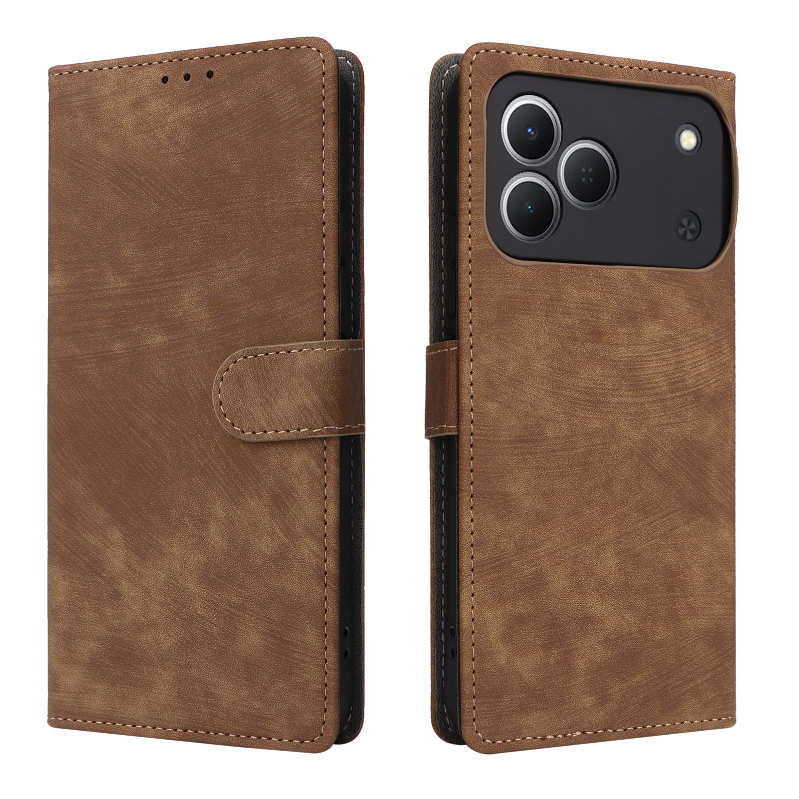 Leather Flip Cover for Tecno Spark 50 4G Case [RFID Blocking] Wallet Cover