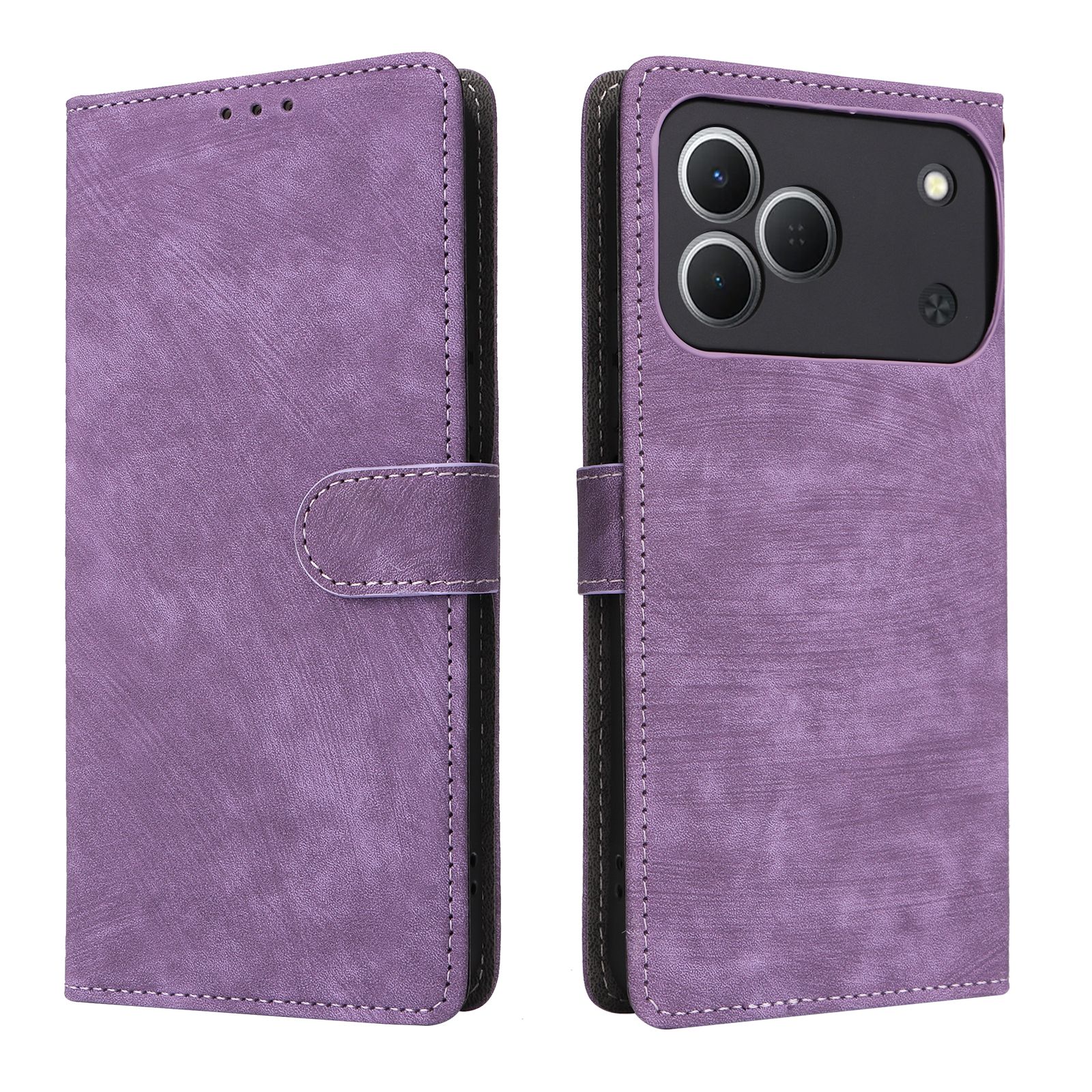 Leather Flip Cover for Tecno Spark 50 4G Case [RFID Blocking] Wallet Cover