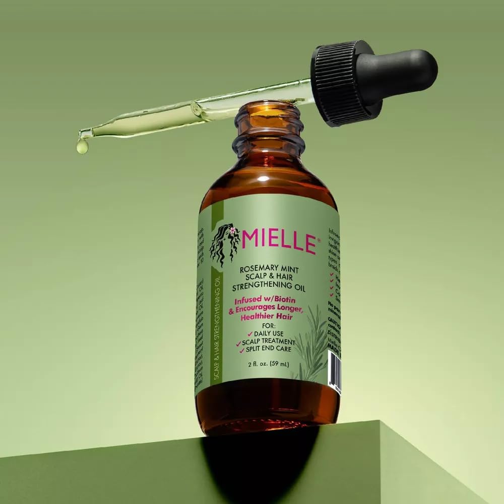 Mielle Pure & Natural Rosemary Mint Hair Oil - Promotes Hair Growth, Reduces Breakage, For Curly, Oily & Frizzy Hair1 bottle 59 ml
