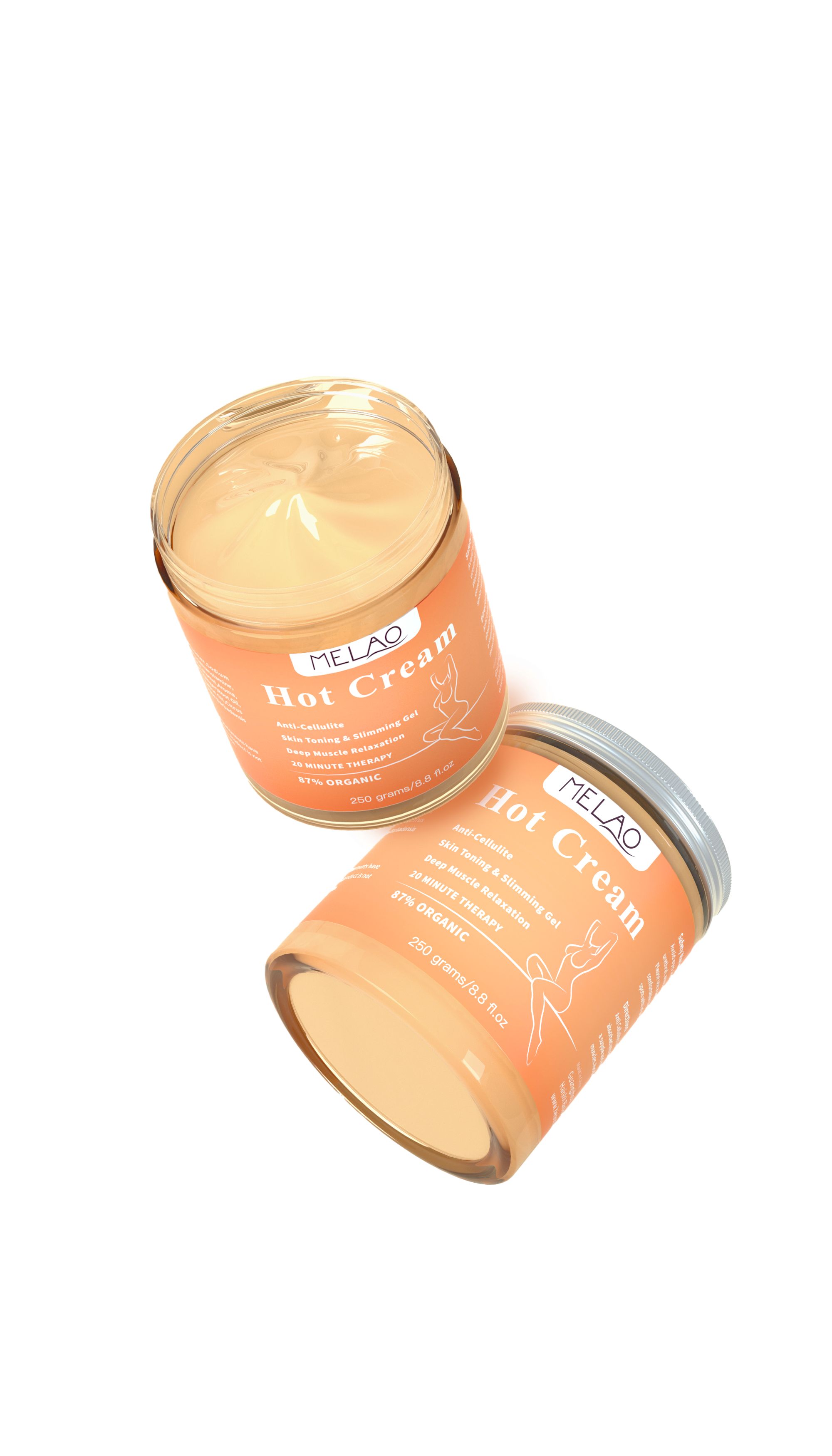 Bodybuilding and slimming cream, firming skin, fat burning, calorie burning cream, speeding up fat consumption, 1 bottle 250g