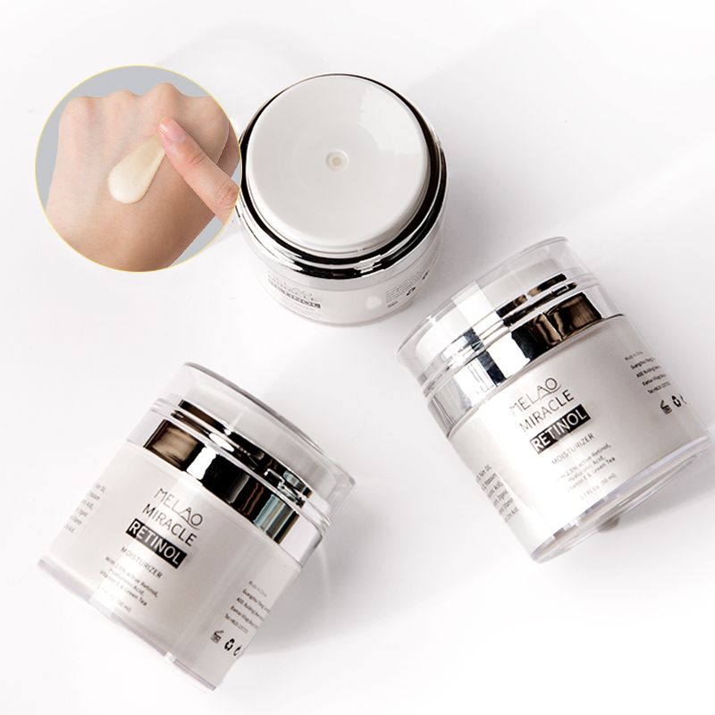 MELAO MIRACLE Retinol Face Cream - Anti-Aging Moisturizer with Hyaluronic Acid, Vitamin E & Green Tea, 50ml  - For All Skin Types, Reduces Wrinkles & Hydrates