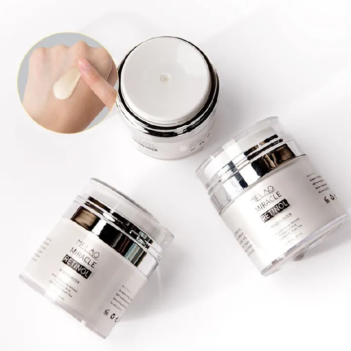 MELAO MIRACLE Retinol Face Cream - Anti-Aging Moisturizer with Hyaluronic Acid, Vitamin E & Green Tea, 50ml  - For All Skin Types, Reduces Wrinkles & Hydrates