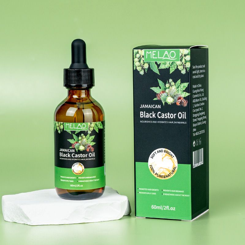 Natural castor oil for hair growth, sunburn, other body care, castor oil nourishing moisturizing, anti-aging organic essential oil