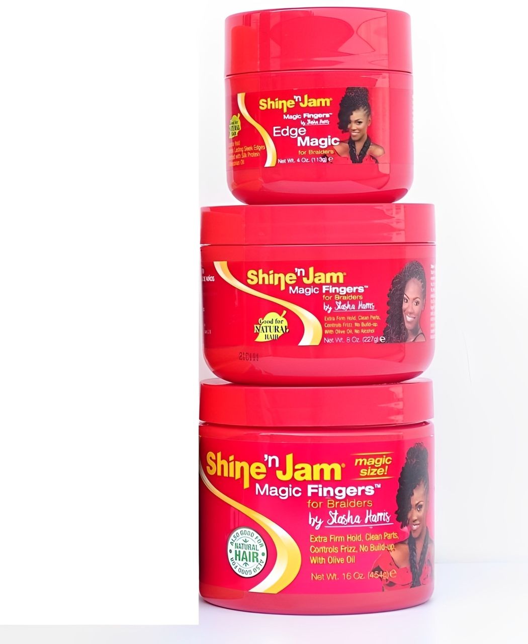 Shine 'n Jam Olive Oil Strong Braid Hair Gel Suitable for All Hair Types 113g-454g