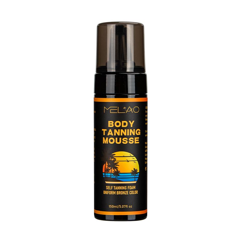 Vegan Natural 1 Hour Sunless Tanner Foam Tan Bronzing Self-Tanning Mousse Dark  1 bottle 150ml
