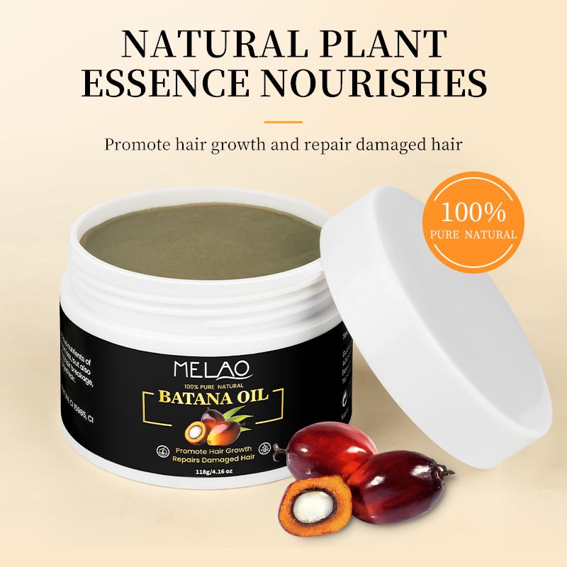 Private Label 100% Pure Butter From Honduras Unrefined Promotes Thickness for Men & Women Hair Treatment Batana Oil Honduras 1 bottle capacity 118g