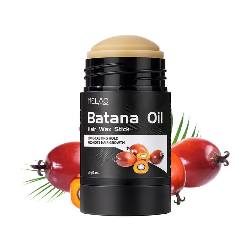 Natural batana oil hair wax stick messy hair styling cream nourishes the scalp and cares for the hair  30g per bottle