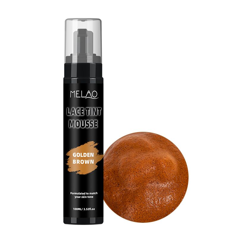 Custom Logo Tint Foam Lace Mouse Spray Lace Tint Foam Tint Melting Mousse Hair Wigs ConcealerMouse Lace Tint Foam Lace Tint Mousse for Wigs Melt Dark Brown   1 bottle 100ml