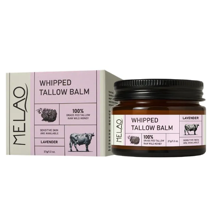 MELAO Facial Treatment Natural Tallow Cream, repairs and soothes sensitive skin, safe to use  1 bottle 37g