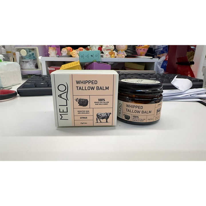 MELAO Facial Treatment Natural Tallow Cream, repairs and soothes sensitive skin, safe to use  1 bottle 37g