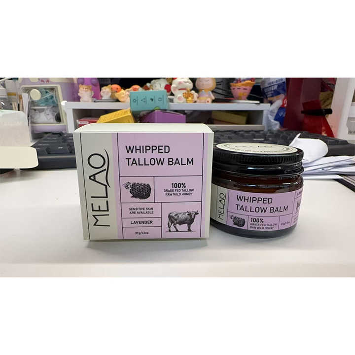 MELAO Facial Treatment Natural Tallow Cream, repairs and soothes sensitive skin, safe to use  1 bottle 37g