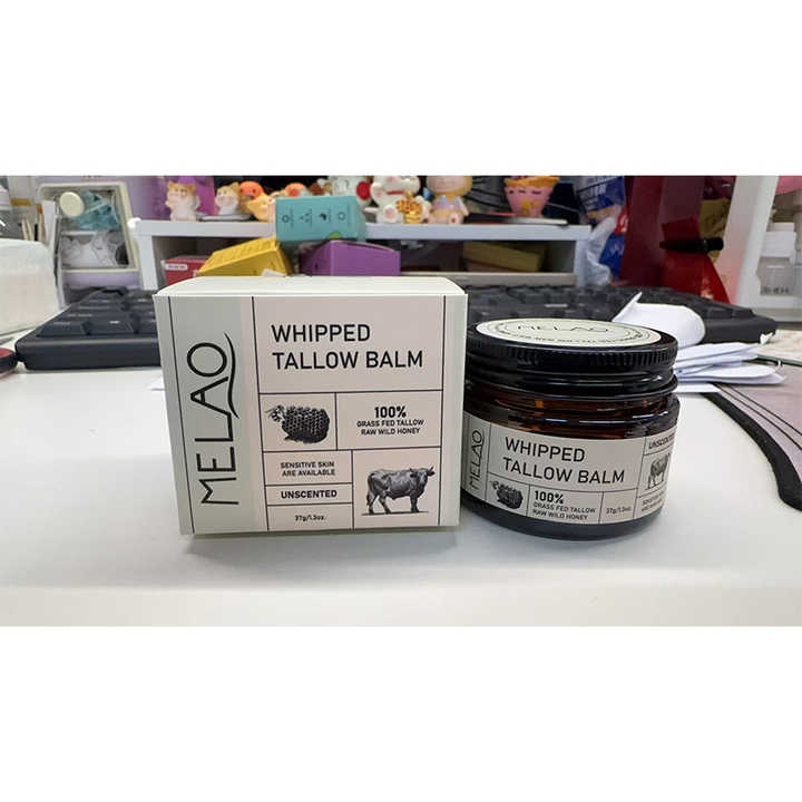 MELAO Facial Treatment Natural Tallow Cream, repairs and soothes sensitive skin, safe to use  1 bottle 37g