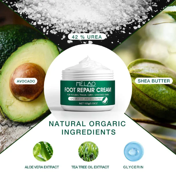 Natural tea tree ointment athlete's foot eczema care cream nail care soothing skin moisturizer for men and women  1 bottle 100g