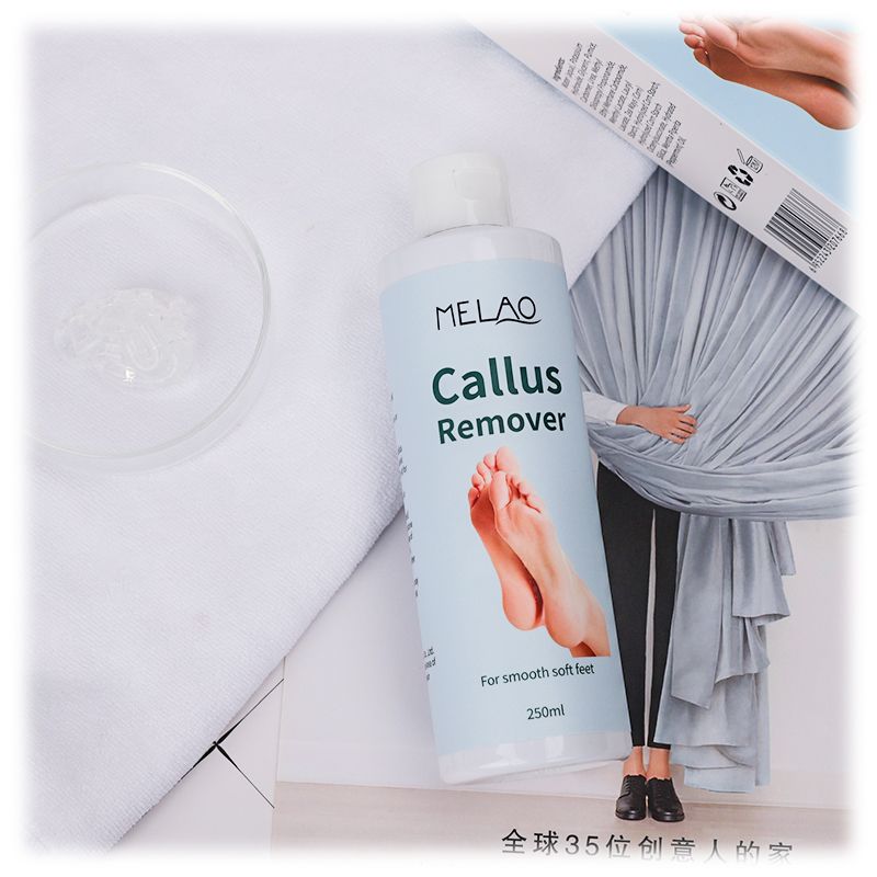 Private Label Organic Foot Peel Exfoliator Gel for Moisturizing Anti Inflammatory Foot Callus Remover  1 bottle 250ml