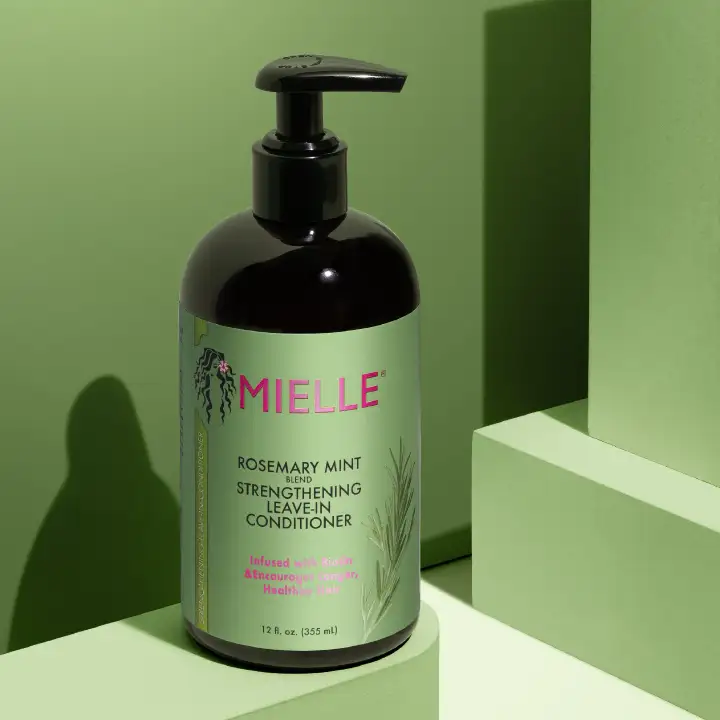 Mielle Organics Rosemary Mint Strengthening Leave-In Conditioner, Boosts Hair Strength, Smoothing Conditioner, For Dry and Frizzy Hair, Promotes Hair Growth  1 bottle 355ml