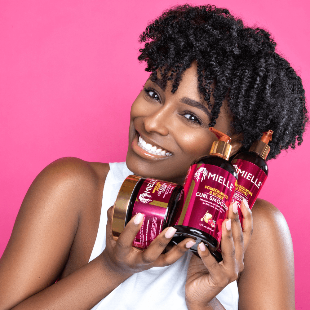 Mielle Organics Pomegranate Honey Detangling Conditioner, Moisturizing, For Dry, Damaged and Frizzy Hair, Treats Thick, Curly and Wavy Hair, Promotes Hair Growth   1 bottle 355ml