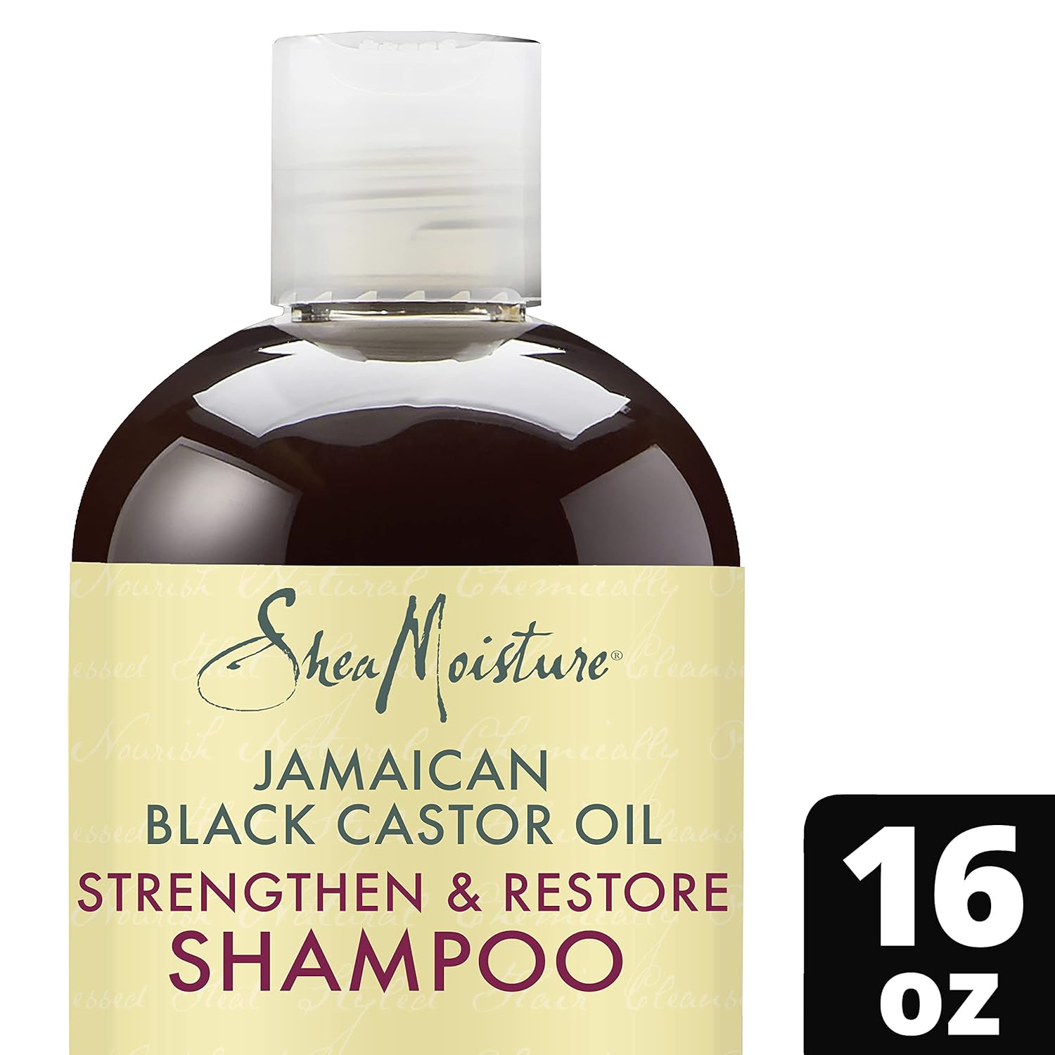 SheaMoisture Jamaican Black Castor Oil Strengthening Repair Shampoo, Shea Butter, Peppermint and Apple Cider Vinegar, Sulfate Free, Promotes Hair Growth  1bottle 473ml