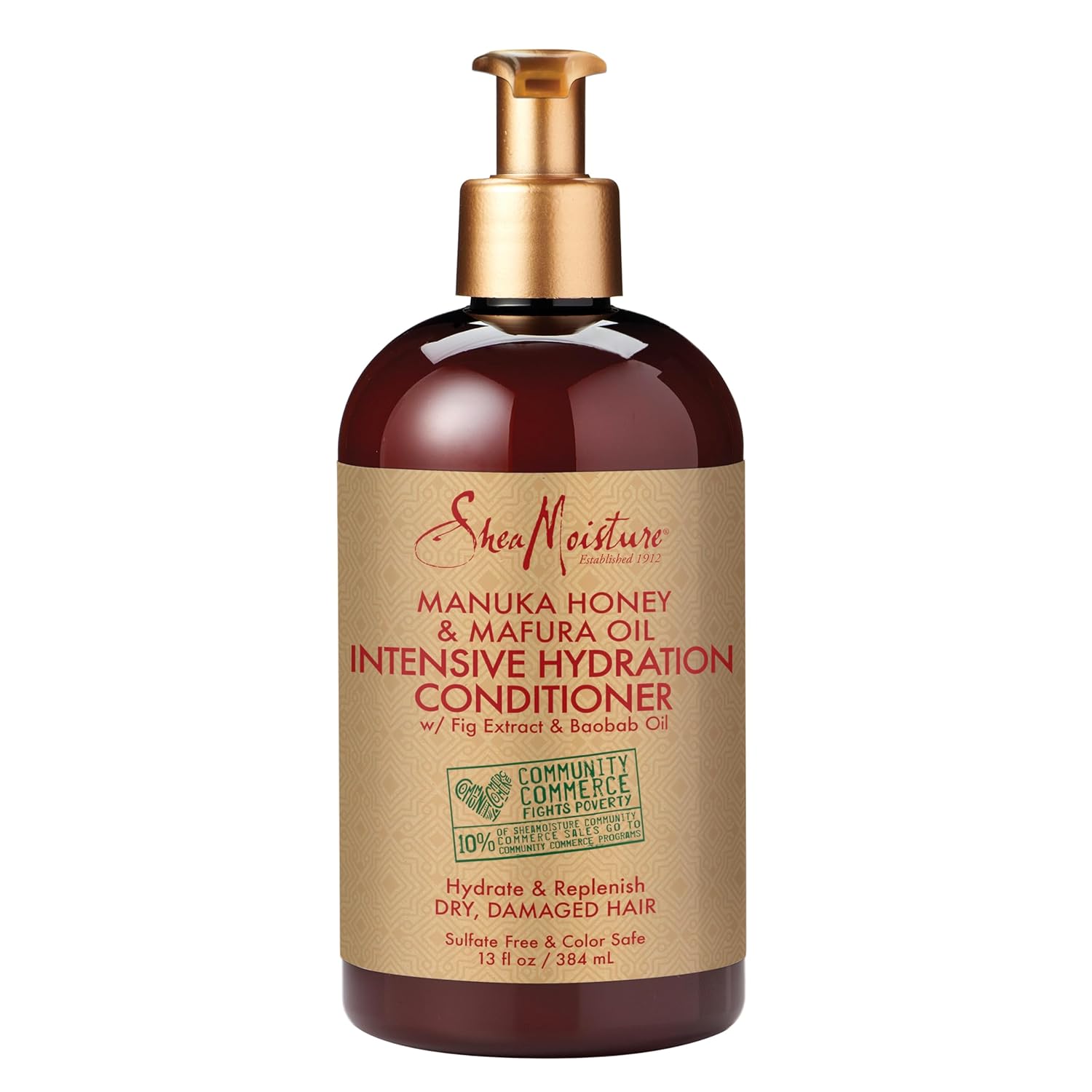 SheaMoisture Conditioner Intensely Moisturizing for Dry, Damaged Hair Manuka Honey and Mavra Oil nourish and soften hair
1 bottle 384ml