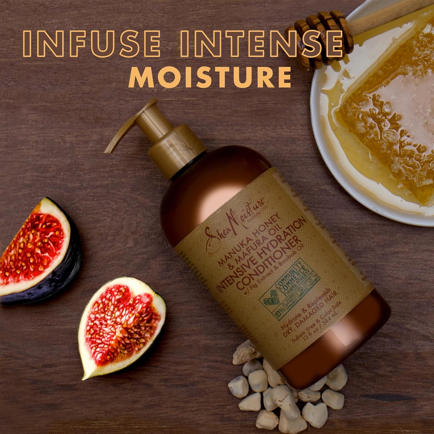 SheaMoisture Conditioner Intensely Moisturizing for Dry, Damaged Hair Manuka Honey and Mavra Oil nourish and soften hair
1 bottle 384ml