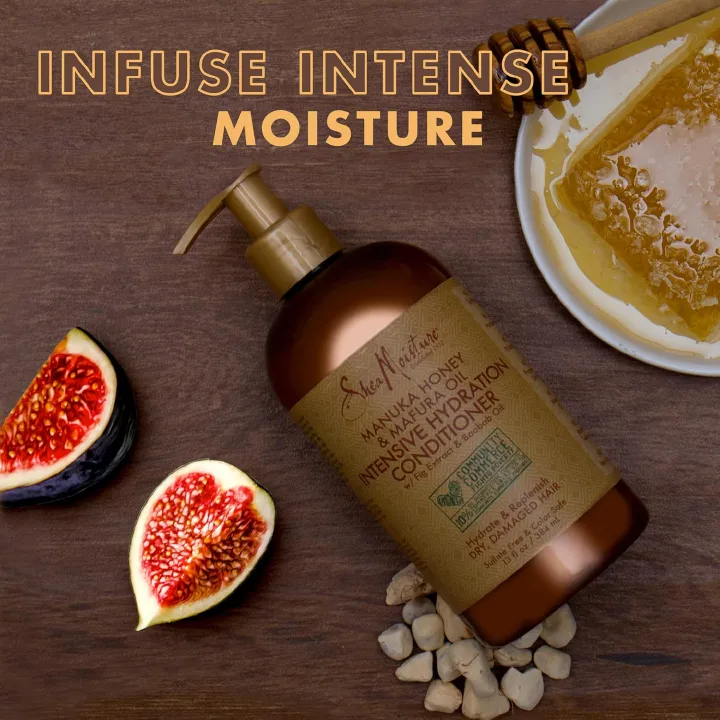 SheaMoisture Conditioner Intensely Moisturizing for Dry, Damaged Hair Manuka Honey and Mavra Oil nourish and soften hair
1 bottle 384ml