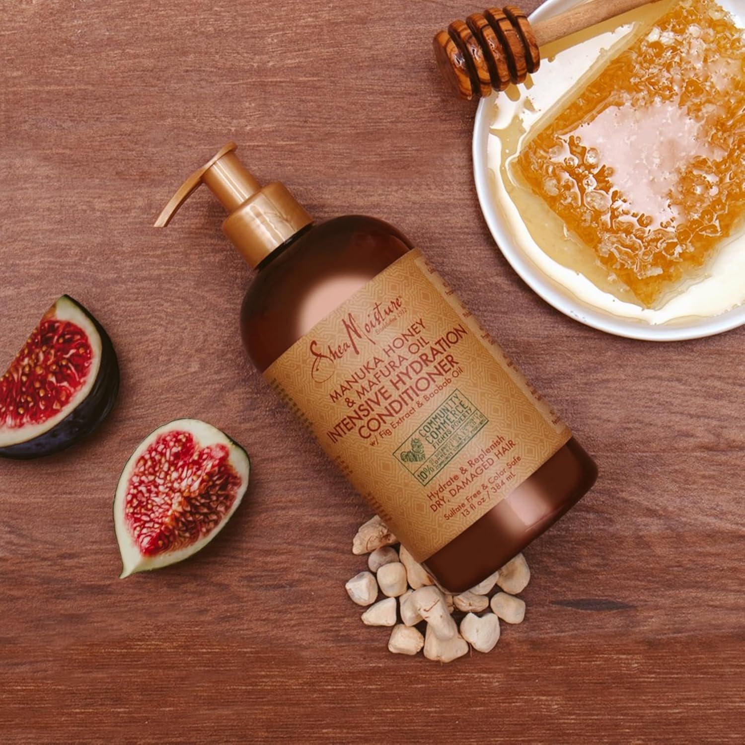 SheaMoisture Conditioner Intensely Moisturizing for Dry, Damaged Hair Manuka Honey and Mavra Oil nourish and soften hair
1 bottle 384ml