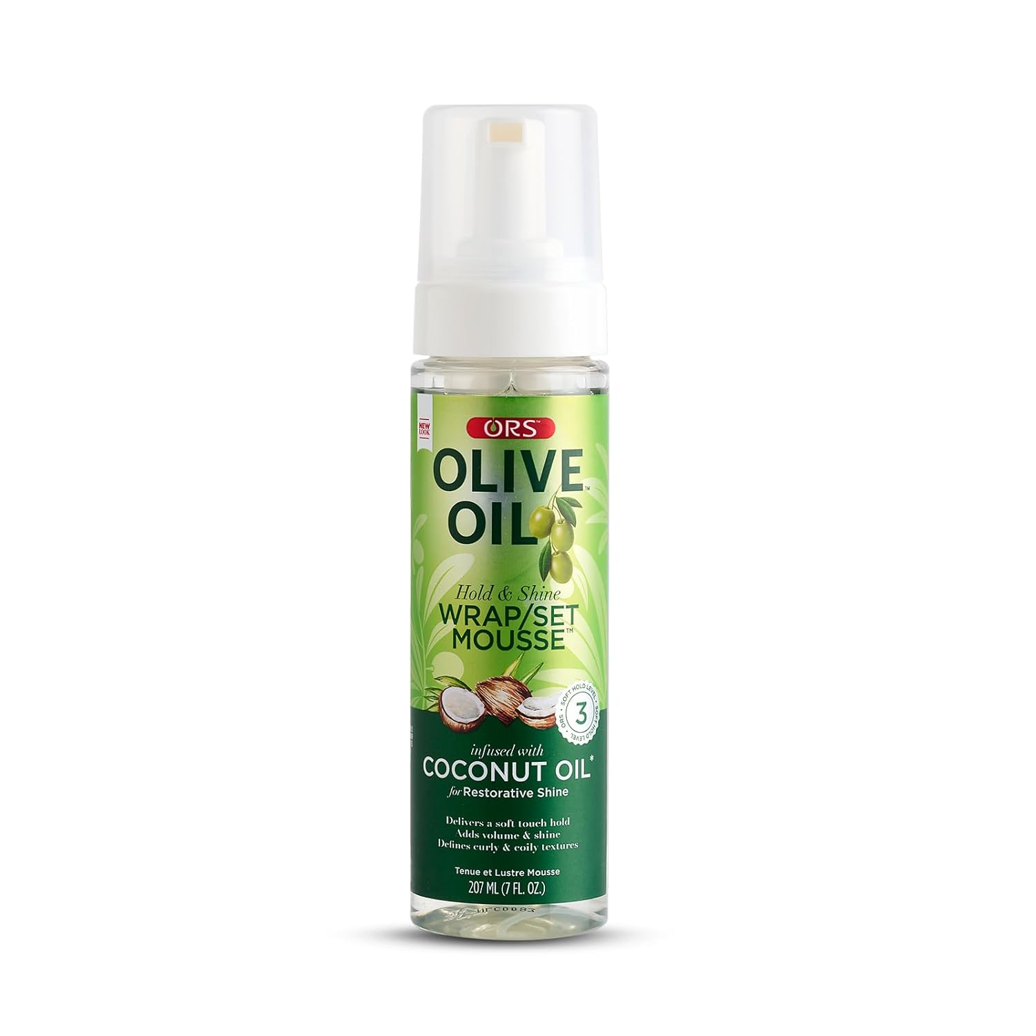 ORS Natural Olive Oil Shiny Hair Mask/Styling Mousse, Hair Design, Hair Care 1 bottle 207ml