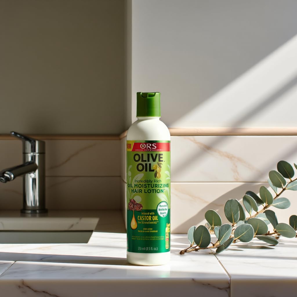 ORS Olive Oil Super Rich Moisturizing Hair Cream, contains castor oil, promotes hair growth  1 bottle 251ml