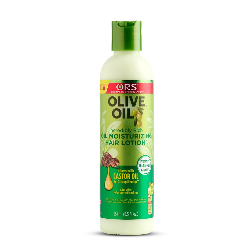 ORS Olive Oil Super Rich Moisturizing Hair Cream, contains castor oil, promotes hair growth  1 bottle 251ml