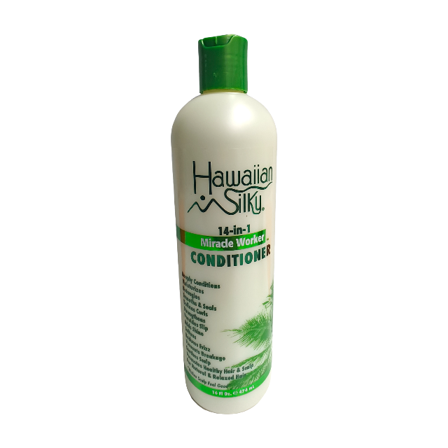 Natural Hawaiian Botanicals Silky Conditioner for Curly, Tangled, Dry, Smooth Hair and Promotes Hair Growth1 bottle 474ml