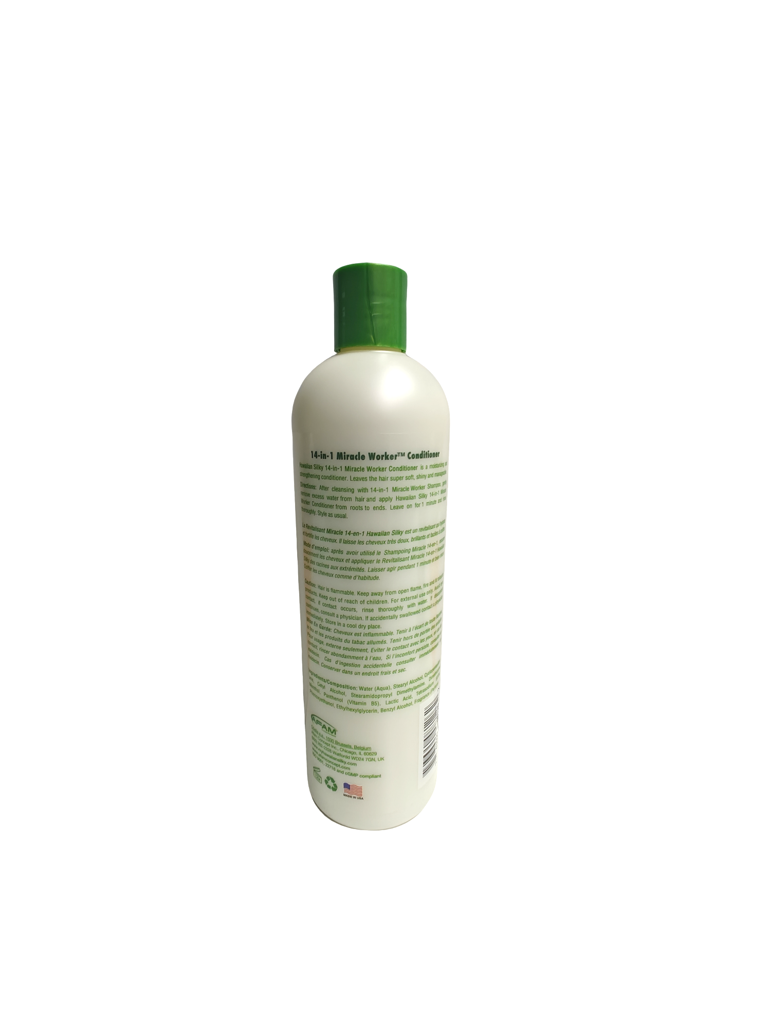Natural Hawaiian Botanicals Silky Conditioner for Curly, Tangled, Dry, Smooth Hair and Promotes Hair Growth1 bottle 474ml