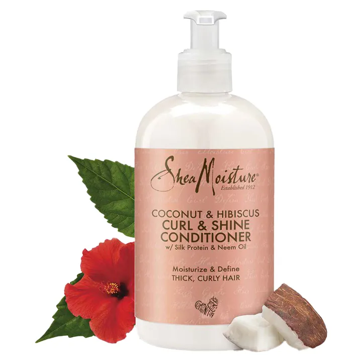 SheaMoisture Conditioner Natural Coconut and Hibiscus for Thick Curly Hair Moisturizes and Softens to Promote Hair Growth
1 bottle 384ml