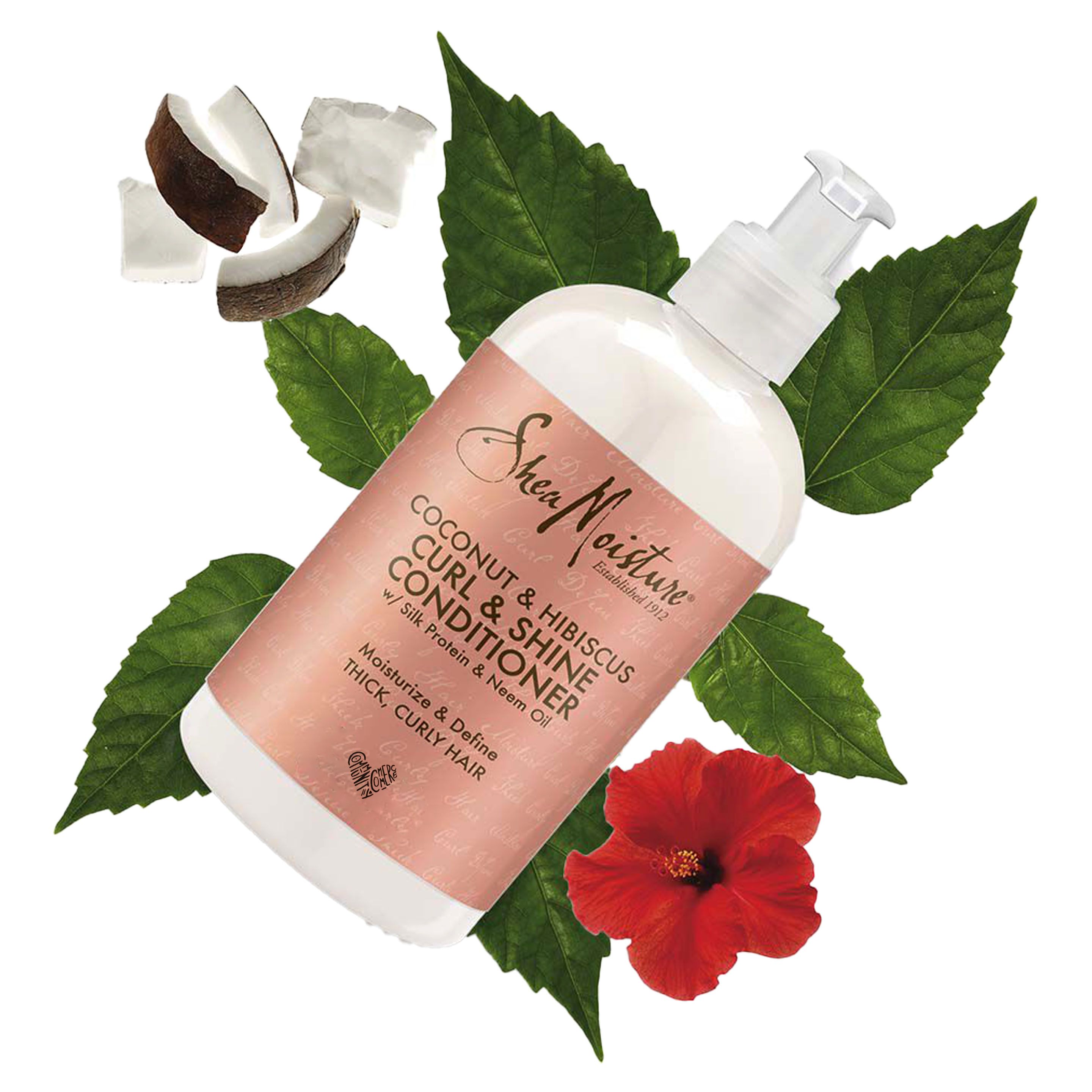 SheaMoisture Conditioner Natural Coconut and Hibiscus for Thick Curly Hair Moisturizes and Softens to Promote Hair Growth
1 bottle 384ml