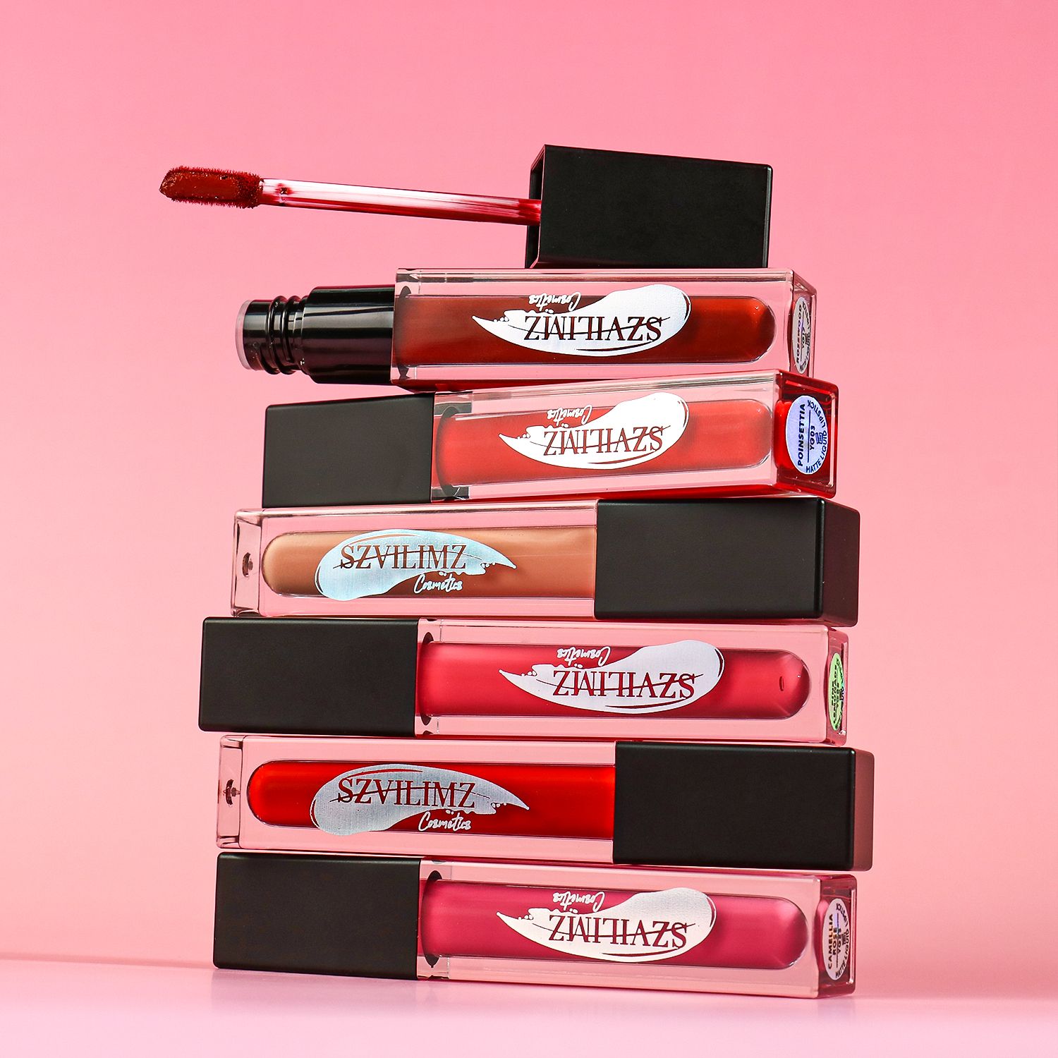 SZVILIMZ Fashion Lip Gloss Easy to carry Good color rendering High color rendering Fine texture Waterproof and sweat-proof No makeup removal Many colors Long-lasting and glossy