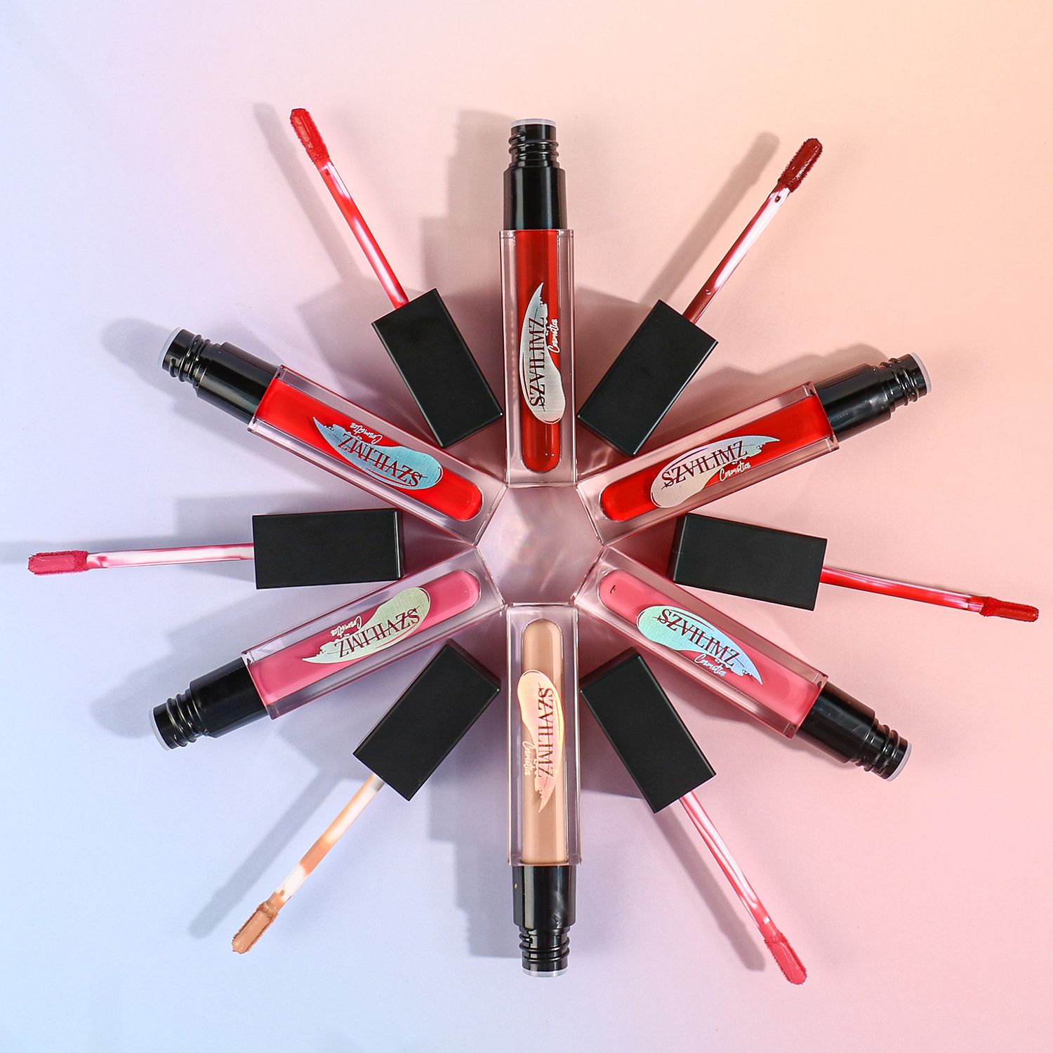 SZVILIMZ Fashion Lip Gloss Easy to carry Good color rendering High color rendering Fine texture Waterproof and sweat-proof No makeup removal Many colors Long-lasting and glossy
