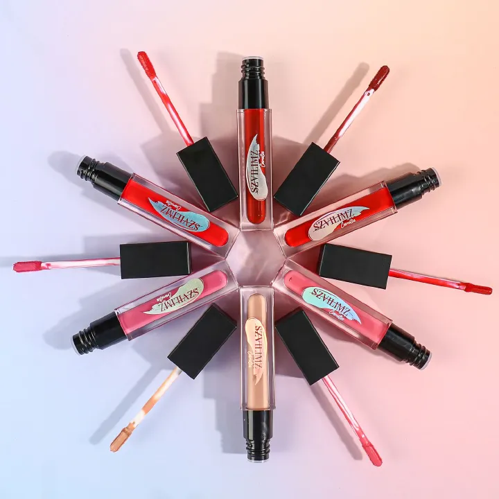 SZVILIMZ Fashion Lip Gloss Easy to carry Good color rendering High color rendering Fine texture Waterproof and sweat-proof No makeup removal Many colors Long-lasting and glossy