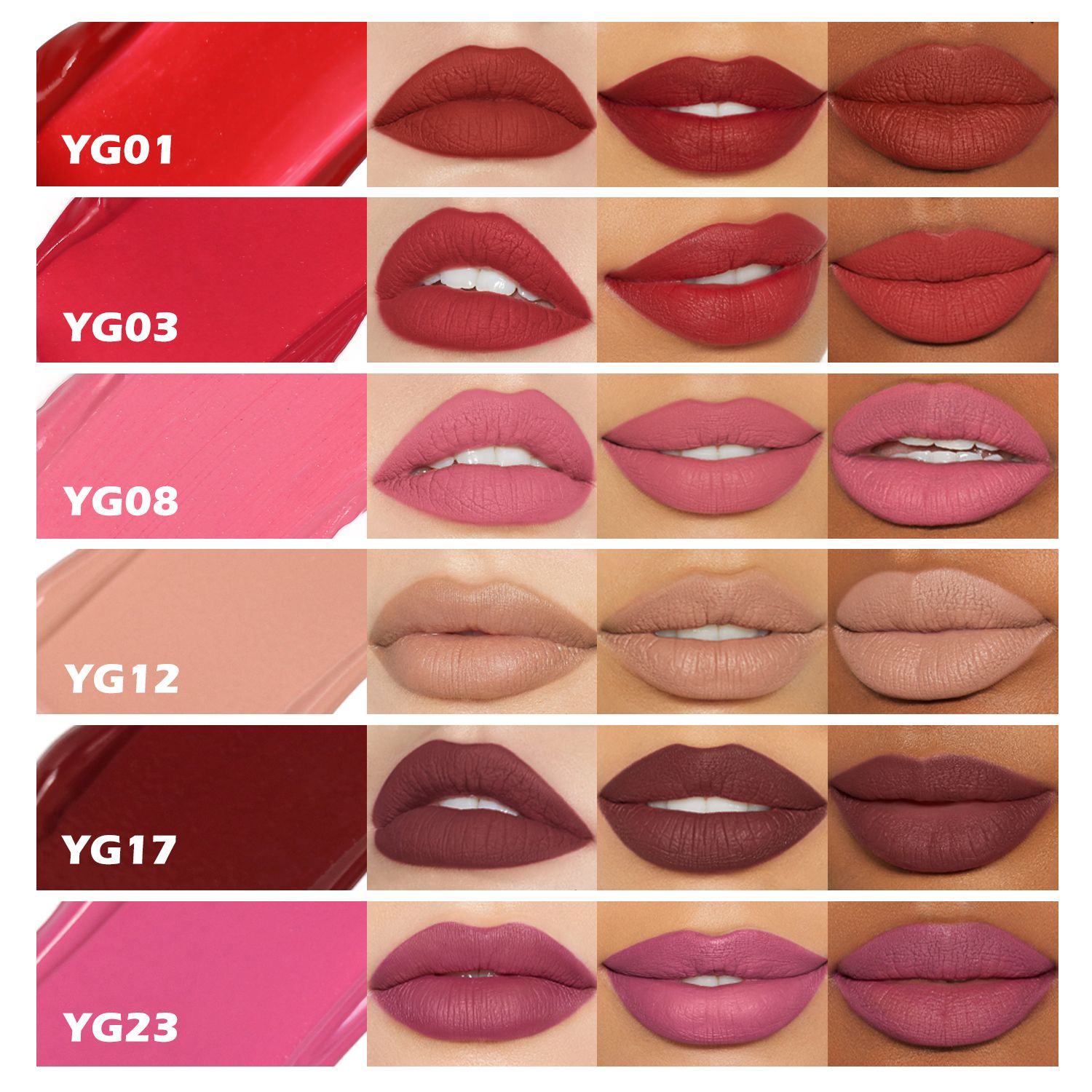 SZVILIMZ Fashion Lip Gloss Easy to carry Good color rendering High color rendering Fine texture Waterproof and sweat-proof No makeup removal Many colors Long-lasting and glossy