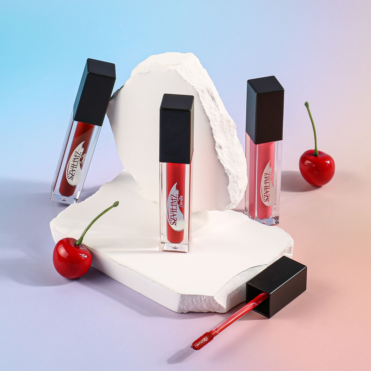 SZVILIMZ Fashion Lip Gloss Easy to carry Good color rendering High color rendering Fine texture Waterproof and sweat-proof No makeup removal Many colors Long-lasting and glossy