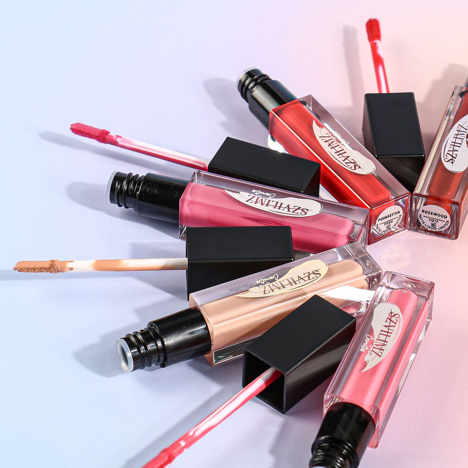 SZVILIMZ Fashion Lip Gloss Easy to carry Good color rendering High color rendering Fine texture Waterproof and sweat-proof No makeup removal Many colors Long-lasting and glossy