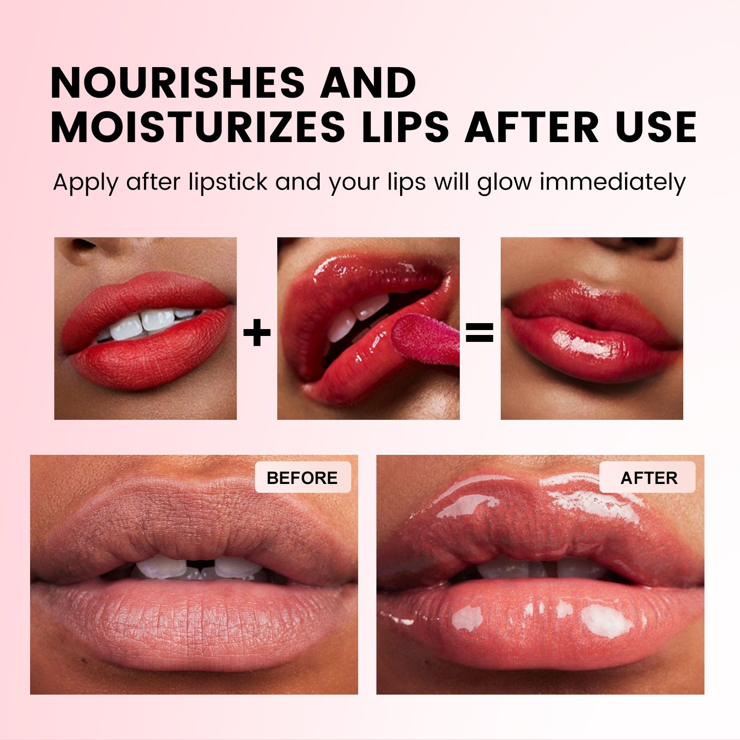 SZVILIMZ Lip Glaze Moisturizing Long-lasting nourishing fruity fragrance High gloss effect Removes dead skin on lips Prevents dryness