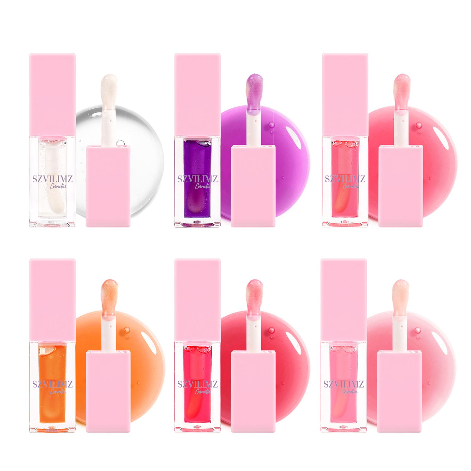 SZVILIMZ Lip Glaze Moisturizing Long-lasting nourishing fruity fragrance High gloss effect Removes dead skin on lips Prevents dryness