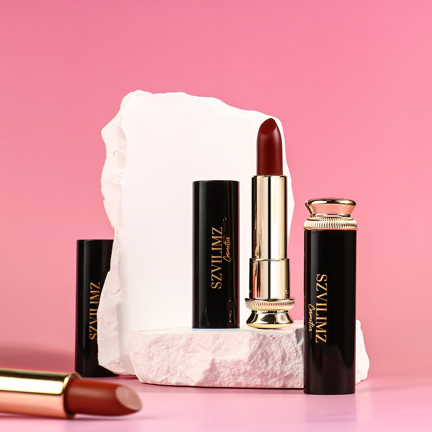 SZVILIMZ  Lipstick Good color rendering High color saturation Exquisite in texture Waterproof and sweat-proof No lasting makeup off More color number"