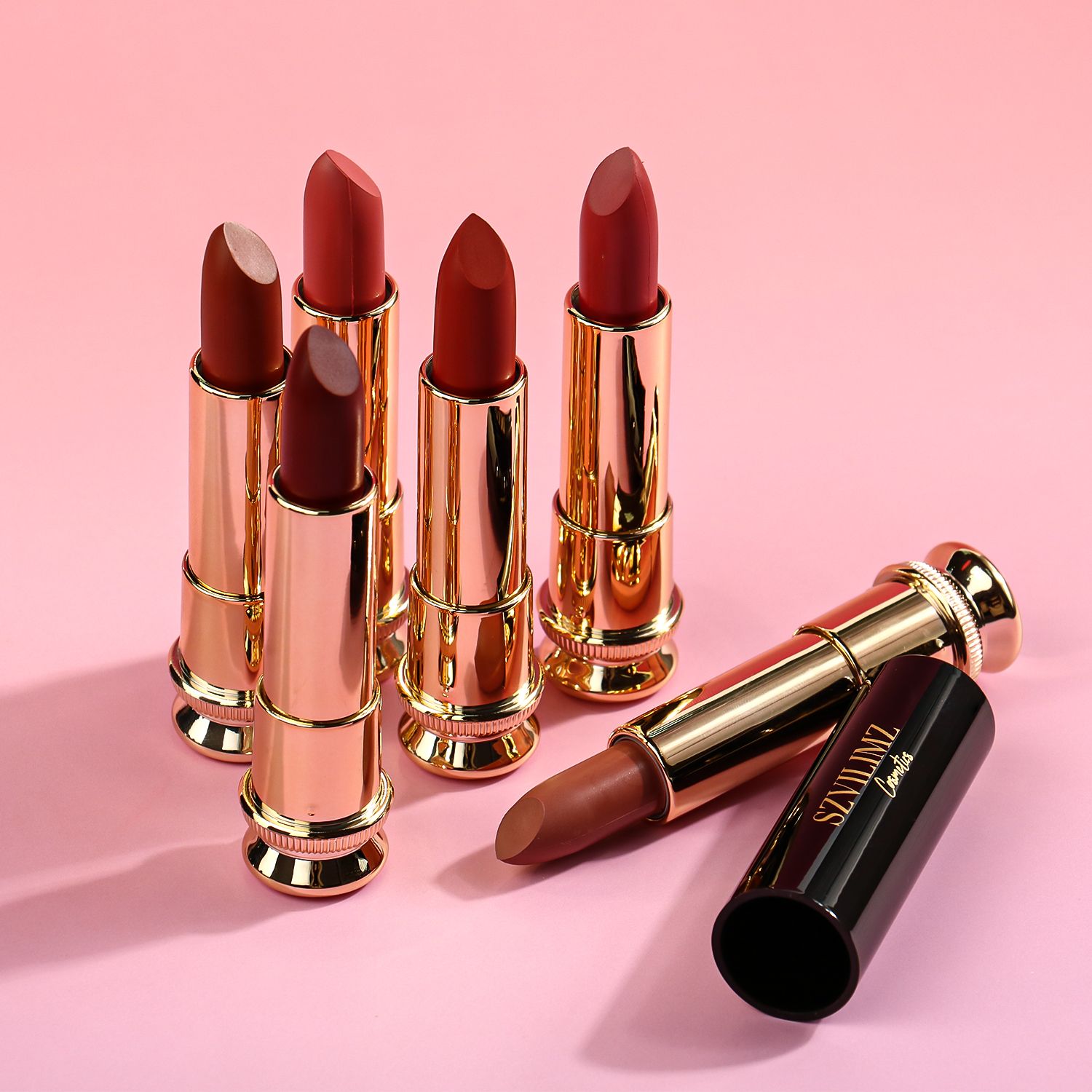 SZVILIMZ  Lipstick Good color rendering High color saturation Exquisite in texture Waterproof and sweat-proof No lasting makeup off More color number"